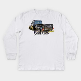 1955 Ford F100 Pickup Truck Kids Long Sleeve T-Shirt